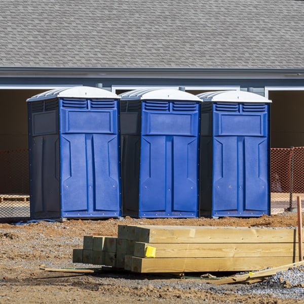 are there any restrictions on where i can place the portable toilets during my rental period in Barnesville PA